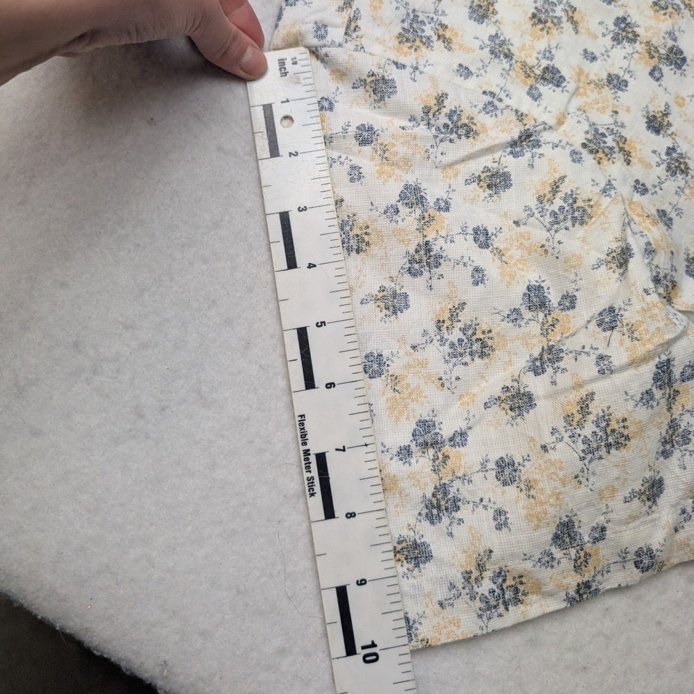 NWT Shaftesbury London Button Down Mens 15 White Blue Floral Slim Fit Non-Iron - Picture 6 of 7